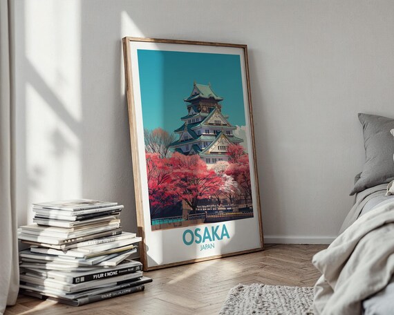 Osaka Poster - Japanese Poster - Osaka - Osaka Wall Art - Japan