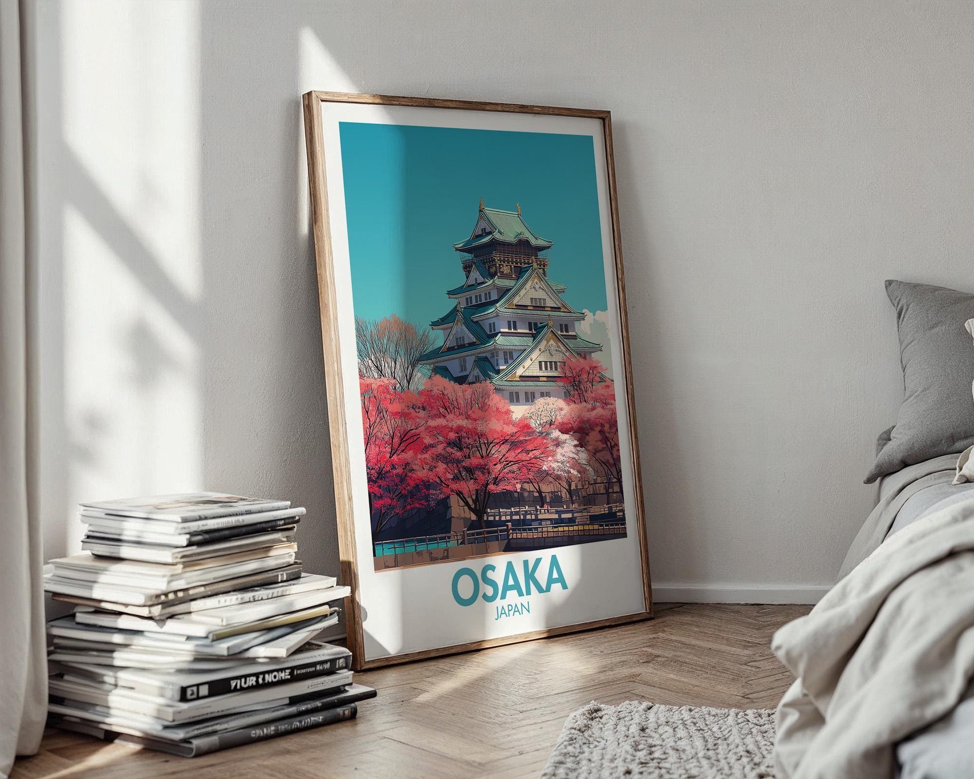 Osaka Poster - Japanese Poster - Osaka - Osaka Wall Art - Japan