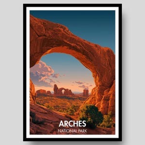 Arches National Park Poster - Arches National Park - Utah Poster - Arches - Utah - National Park Poster - Utah Art - Delicate Arch -Utah Art