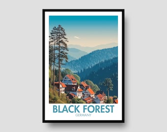 Black Forest Poster – Germany Travel Print
