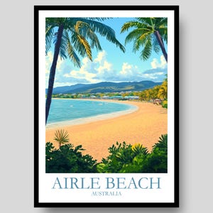 Airlie Beach Poster - Australian Wall Art - Whitsundays - Queensland Poster - Australia Poster - Airlie Beach - Australia - Australia Print