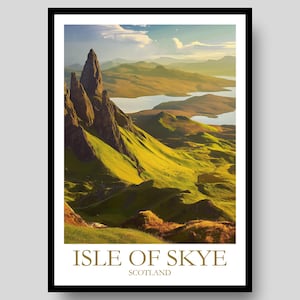 Isle Of Skye Poster - Scottish Wall Art - Scotland Poster - Isle Of Skye - Scottish Gifts - Scotland - Isle Of Skye Art - Isle Of Skye Print