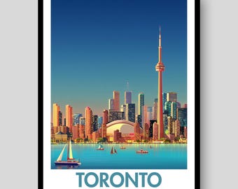 Toronto poster - Canada muurkunst - Toronto geschenken - Canadese print - Toronto print - Toronto Wall Art - Canada poster - Toronto muur decor