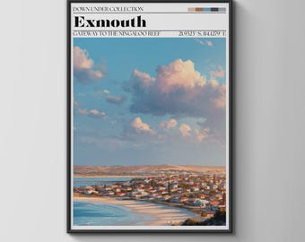 Exmouth Travel Poster Gateway to Ningaloo Reef Wall Art