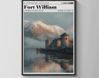Fort William Wall Art Scottish Poster Architecture Print