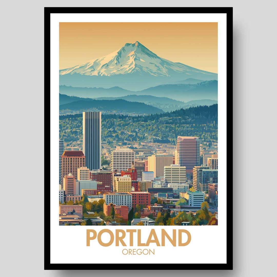 Portland Poster - Portland Oregon - Oregon Poster - Portland - Oregon ...