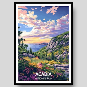 Acadia National Park Poster - Maine Poster - Acadia National Park - Acadia - Maine - Acadia Wall Art - Maine Print - National Park Poster