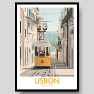 Lisbon Poster - Lisbon Tram - Portugal Poster - Lisbon - Lisbon Wall Art - Lisbon Print - Portugal - Portugal Print - Portugal Wall Art