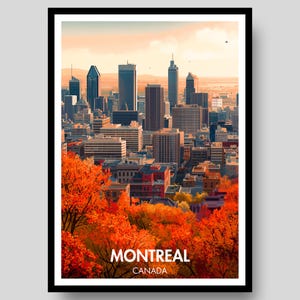 Montreal Poster - Montreal Print - Montreal - Canada Poster - Montreal Wall Art - Montreal Gift - Canadian - Montreal Art - Canada