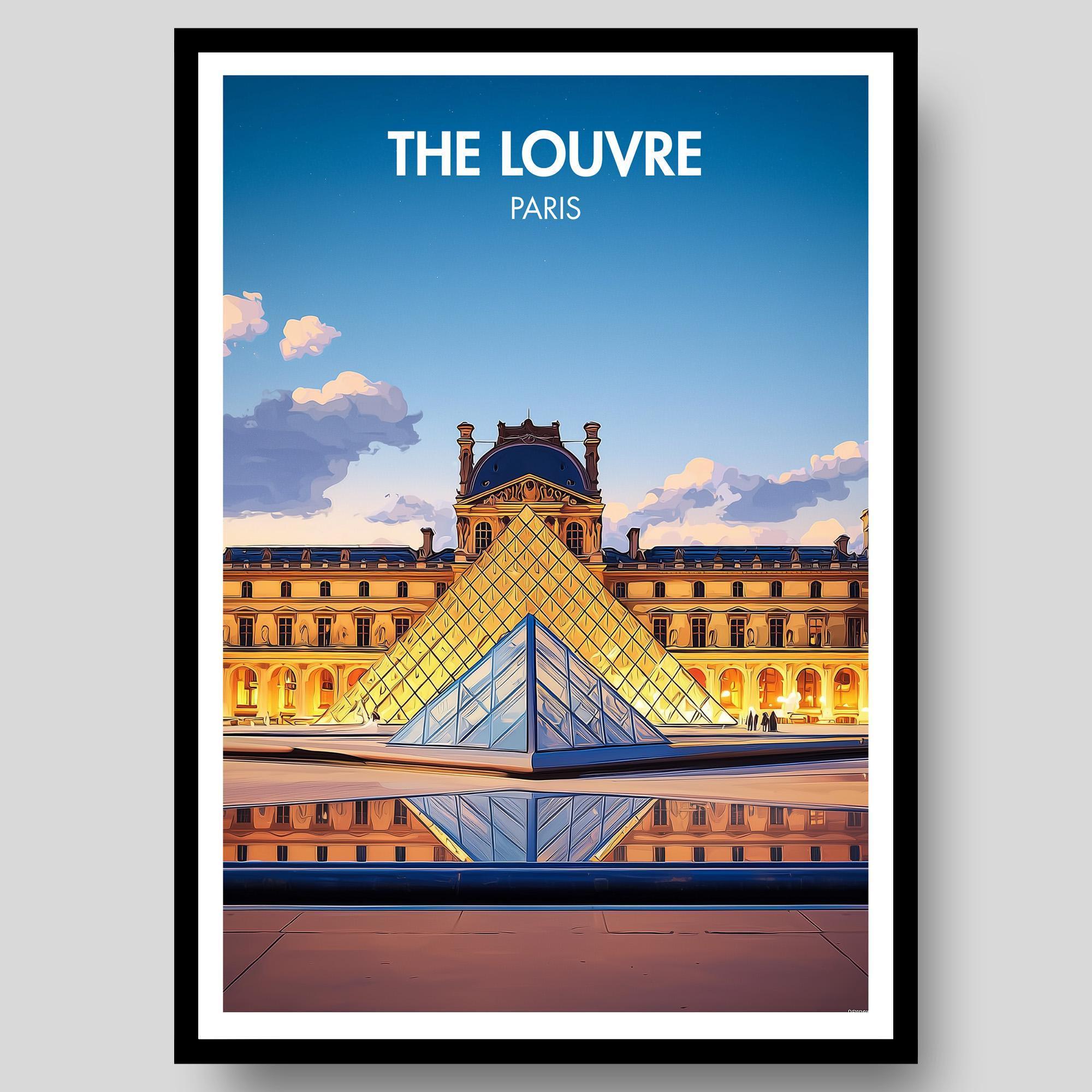 The Louvre Poster - French Wall Art - Paris Print - Etsy