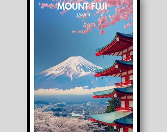 Mount Fuji Poster - Japan Wall Art - Mount Fuji - Japan - Mount Fuji Print - Mount Fuji Wall Art - Japanese Poster - Japan Poster