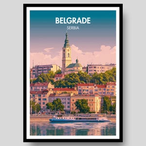 Belgrade Poster - Serbia Poster - Belgrade - Serbian Poster - Belgrade Print - Belgrade Wall Art - Serbia Wall Art - Balkan Poster