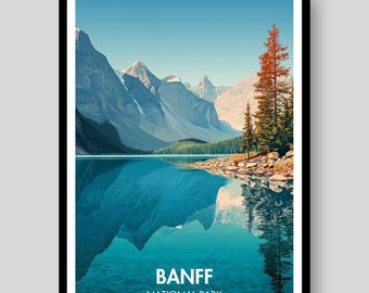 Banff National Park Poster - Banff - Banff Poster - Banff Wall Art - Banff National Park - Canada Poster - Banff Art - Canada - Banff Print