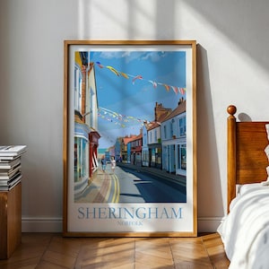 Poster Sheringham - Norfolk - Sheringham - Poster Norfolk - Impression Norfolk - Poster Norwich - Cadeau Norfolk - Art Norfolk - Art mural Norfolk