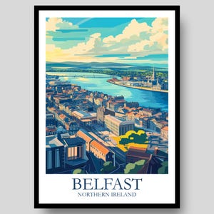 Belfast Poster - Northern Ireland Poster - Belfast - Northern Ireland - Belfast Print - Belfast Art - Ireland Poster - Belfast Wall Art