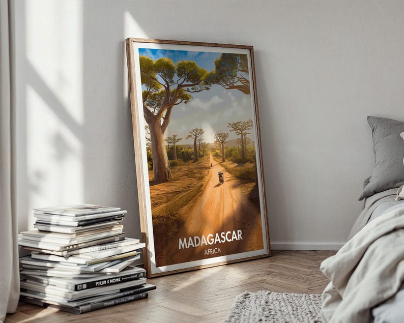 Madagascar Poster - African Poster - Madagascar - Madagascar Print ...