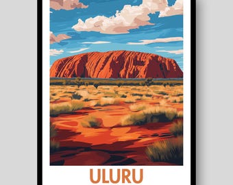 Uluru Australia Poster – Outback Landscape Wall Art