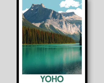 Yoho National Park Poster - Canadian Rockies - Yoho National Park - British Colombia - Canada - Yoho - Banff Poster - Canada Poster