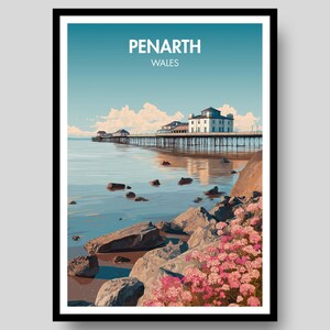 Penarth Poster - Wales Poster - Welsh Gift - Penarth - Welsh Poster - Wales - Cymru - Wales Print - Wales Wall Art - Welsh Print - Cardiff