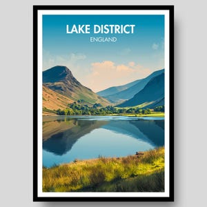 Lake District Poster - Lake District - Lake District Print - Lake District Art - Coniston - Lake District Wall Art - Lake District Gift