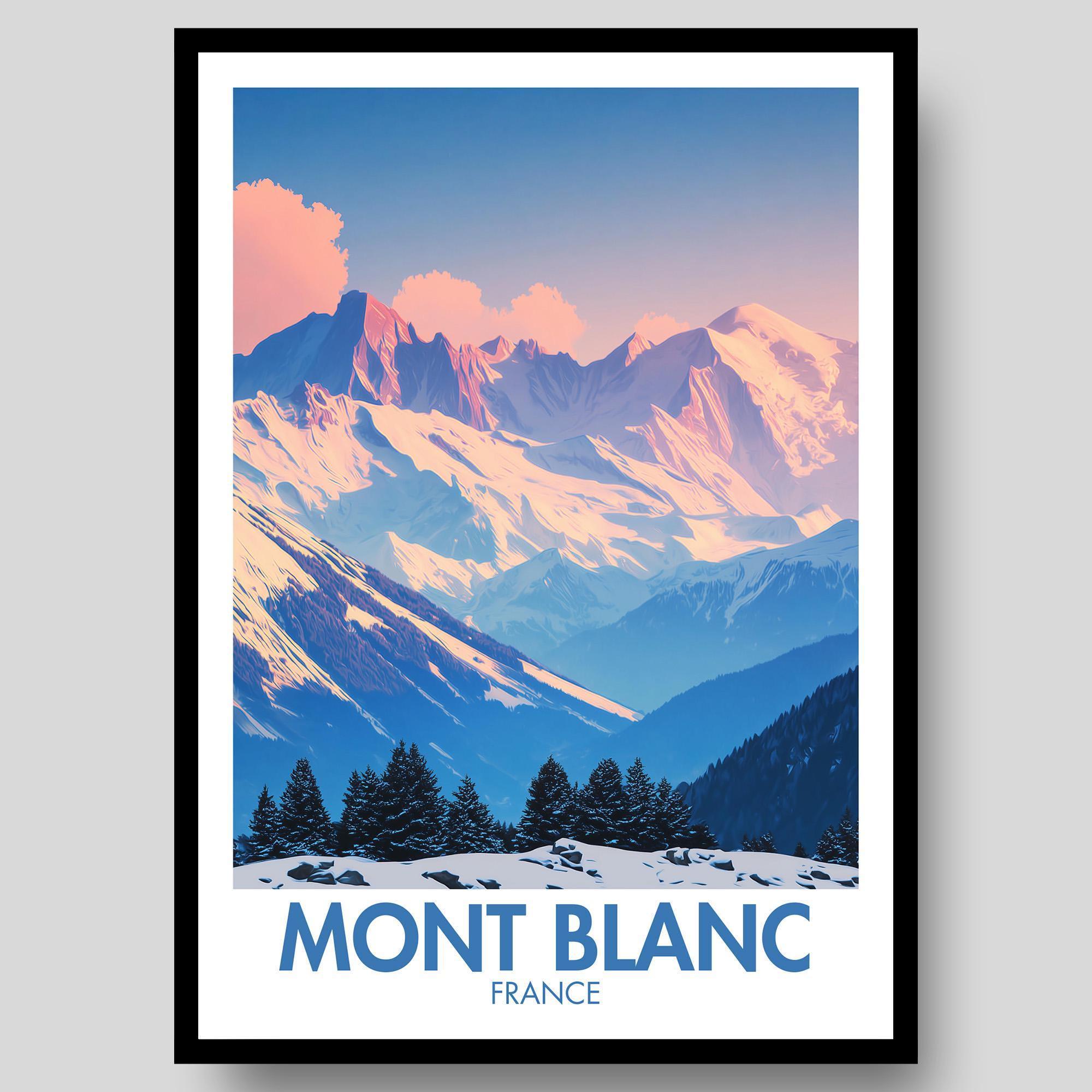 Mont Blanc Poster - Etsy