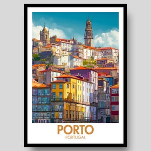 Porto Poster - Portugal Poster - Porto - Portugal Wall Art - Porto Print - Portugal - Porto Wall Art - Travel Poster - Porto Art