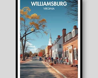 Williamsburg Poster - Virginia Poster - Williamsburg Art - Williamsburg Print - Virginia - Williamsburg - Virginia Print - Virginia Wall Art