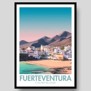 Fuerteventura Poster - Kanaren Poster - Fuerteventura Print - Fuerteventura - Spanisches Poster - Kanaren - Fuerteventura Souvenir