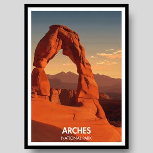Arches National Park Poster - Delicate Arch Poster - Arches National Park - Utah Poster - Arches - Utah - Delicate Arch - Utah Print