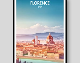 Florence Poster - Florence Wall Art - Italy Poster - Florence - Florence Print - Florence Art Print - Italy Wall Art - Italian -Florence Art