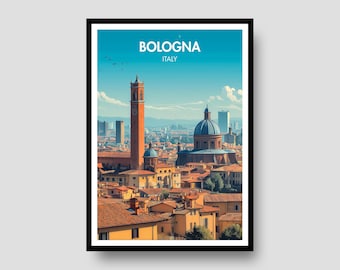 Bologna Poster – Italy Travel Wall Art