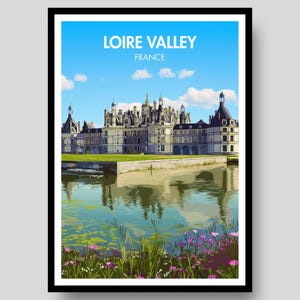 Loire Valley Poster - Chenonceau Poster - Loire Valley - French Poster - France - Chenonceau - France Poster - French - France Wall Art