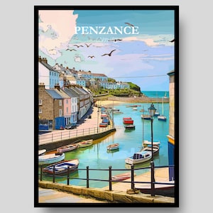 Penzance Poster - Cornwall Poster - Cornish - Penzance - Cornwall Wall Art - Cornish Gifts - Cornwall Print - Cornwall - Cornwall Art Print