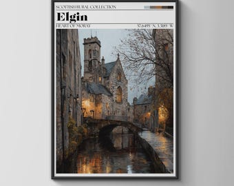 Elgin Scottish Rural Collection Wall Art Poster