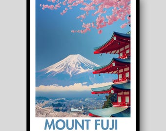 Mount Fuji Poster - Japan Wall Art - Mount Fuji - Japan - Mount Fuji Print - Mount Fuji Wall Art - Japanese Poster - Japan Poster -Japan Art