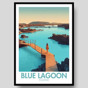 Blue Lagoon Poster - Iceland Poster - Reykjavik - Iceland - Reykjavik Poster - Iceland Print - Iceland Art Print - Iceland Wall Art