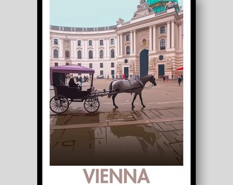 Vienna Poster - Austria - Vienna Print - Vienna Wall Art - Austria Poster - Austria Print - Austria Painting - Vienna Travel Poster
