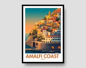 Amalfi Coast Poster – Italian Travel Poster