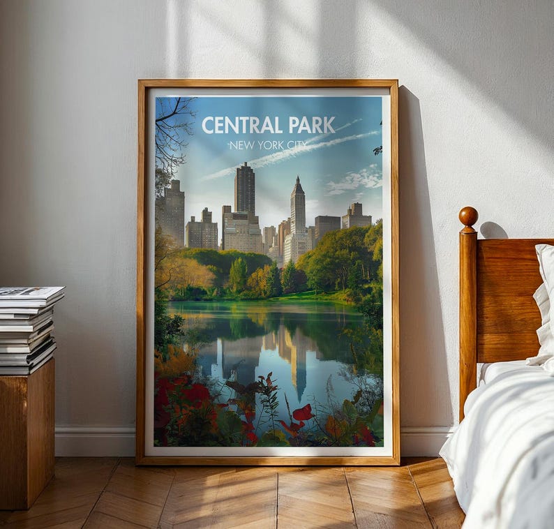 Central Park Poster - New York Poster - Central Park - New York City ...