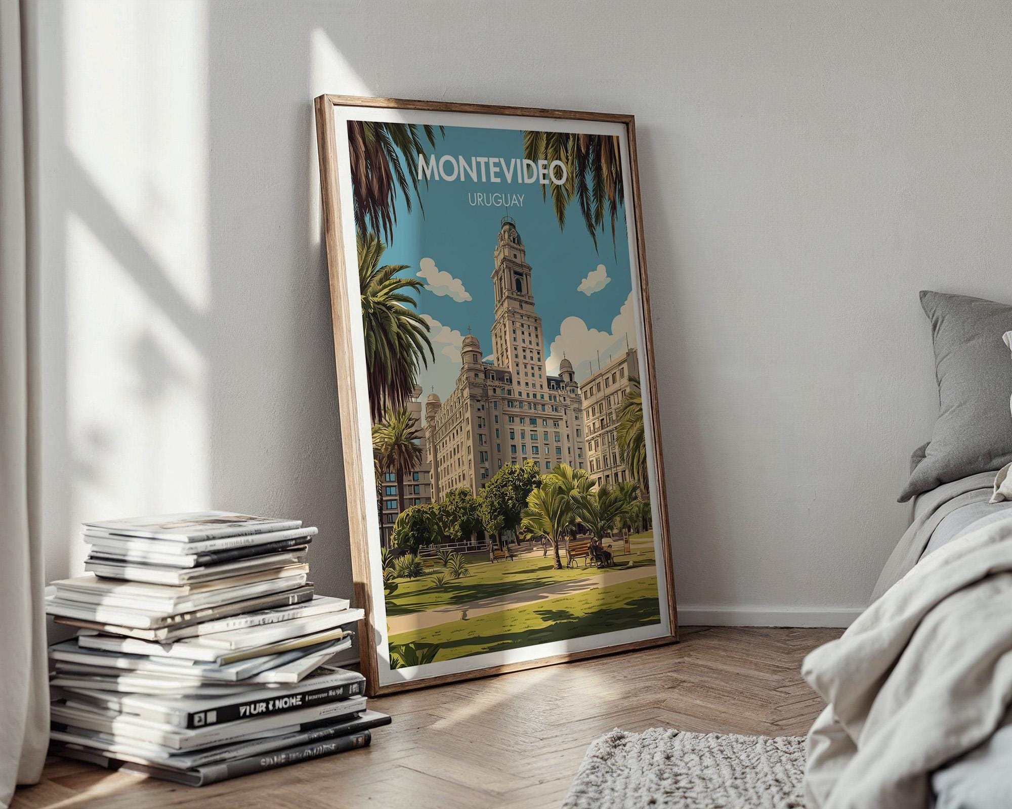 Montevideo Poster - Uruguay Poster - Montevideo Print - Montevideo