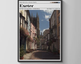 Exeter Cathedral Wall Art Print