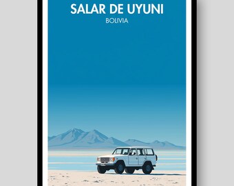Salar de Uyuni Poster - Bolivian Salt Plains Poster - Salar de Uyuni - Bolivia Print - Bolivia - Salar de Uyuni Print - Salar de Uyuni Art