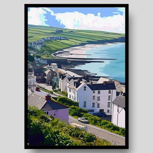 Ramsey Poster - Isle of Man Poster - Isle of Man TT - Motorbike Poster - Motorcycle Wall Art - Isle Of Man - MotoGP - Isle of Man Print