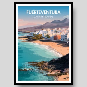 Fuerteventura Poster - Kanaren Poster - Fuerteventura Print - Fuerteventura - Spanien Poster - Kanaren Poster - Fuerteventura Art