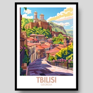 Tbilisi Poster - Georgia Poster - Tbilisi Georgia - Travel Poster - Georgian Poster - Tbilisi - Georgian Wall Art - City Poster -Tbilisi Art