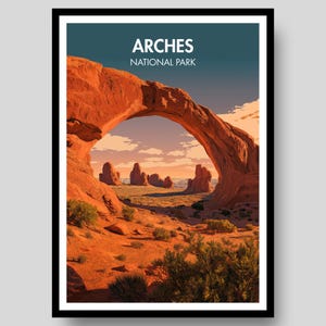 Arches National Park Poster - Arches National Park - Utah Poster - Arches - Utah - National Park Poster - Utah Art - Delicate Arch Poster