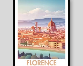 Florence Poster - Florence Print - Italy Poster - Florence - Florence Wall Art - Florence Art Print - Italy - Florence Art - Italian