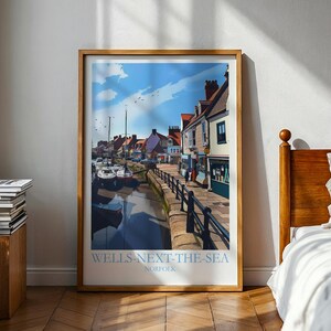 Wells-Next-The-Sea Poster - Norfolk - Wells - Wells - Norfolk Poster - Norfolk Druck - Norwich Poster - Norfolk Geschenk - Norfolk Wandkunst - Wells Poster