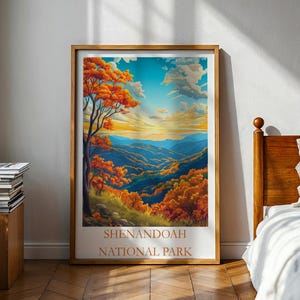 Póster del Parque Nacional Shenandoah - Póster del Parque Nacional - Póster de Naturaleza - Parque Nacional Shenandoah - Póster de Viaje - Regalos del Parque Nacional