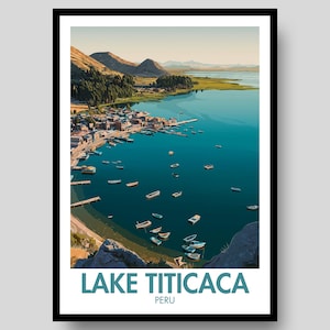 Lake Titicaca Poster - Peru Poster - Lake Titicaca Print - Peru - Lake Titicaca - Peru Print - Lake Titicaca Wall Art - Lake Titicaca Art